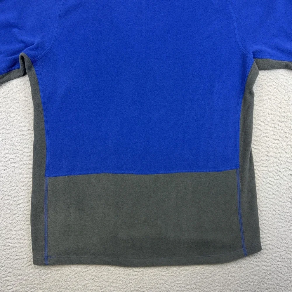 The North Face Pullover Mens Large Blue Gray Fleece Quarter Zip Hiking Top